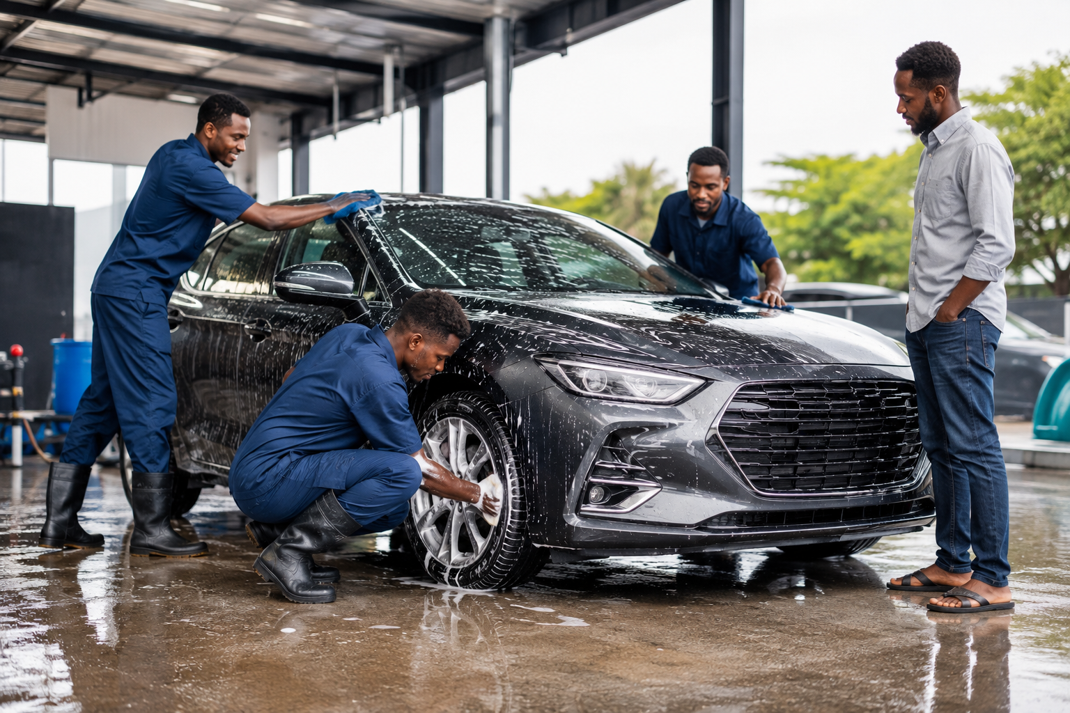 Car Wash Management in use